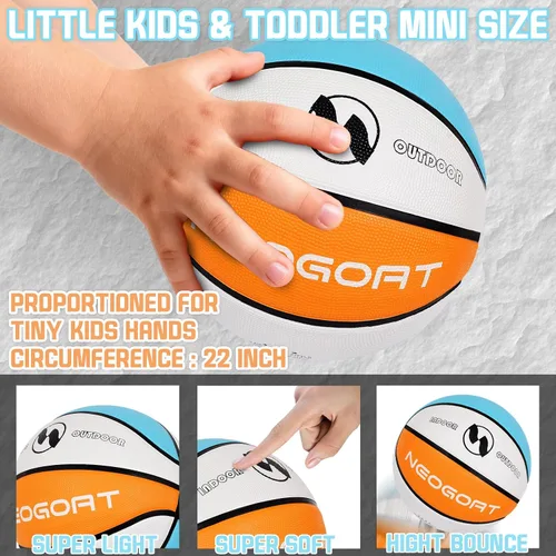 Vista 33 de Kids Toddler Youth Size 3/4/5 Basketball 22/25.5/27.5