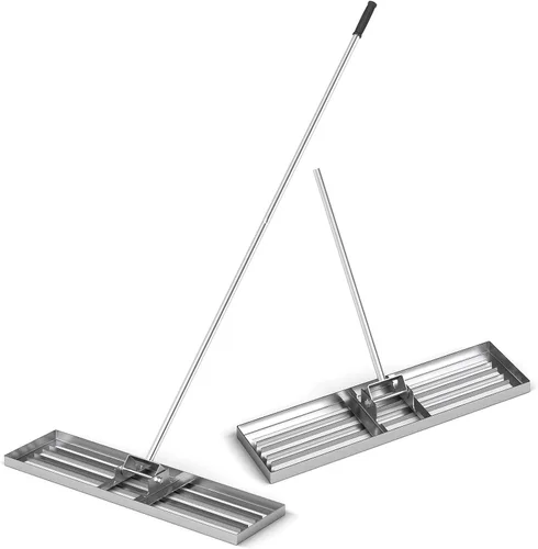 Vista 20 de Goplus Rastrillo nivelador de césped, herramienta de césped de 30 x 10 pulgadas con mango ergonómico para suelo, rastrillo de paisaje que ahorra