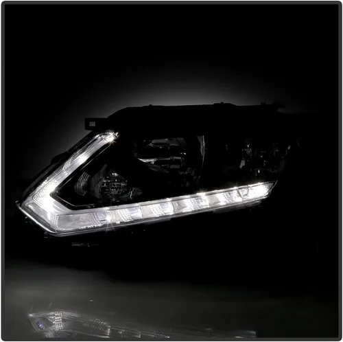 Vista 6 de ACANII - Faros delanteros estilo de fábrica para Nissan Rogue 2014 2015 2016 con DRL LED y proyector, ensamblaje de faros