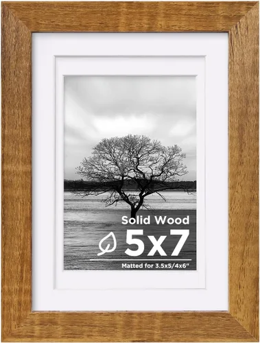 Vista 27 de Egofine - Portarretratos de 4 x 6 pulgadas, de madera maciza con plexiglás, para fotos de 3.5 x 5 con paspartú o de 4 x 6 sin paspartú, para colocar