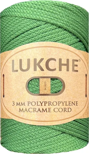 Vista 50 de Cuerda de macramé premium de poliéster de 3 mm (134.44 metros), (250 g) 100% cuerda de macramé de polipropileno, hilo de crochet de macramé colorido