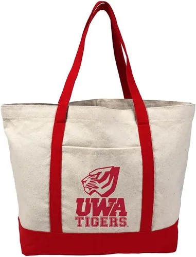 Vista 34 de Campus Lab Bolsa de lona con logotipo primario colegiado con bolsillo externo, bolsa de hombro reutilizable para ir de compras, playa Águilas A&m