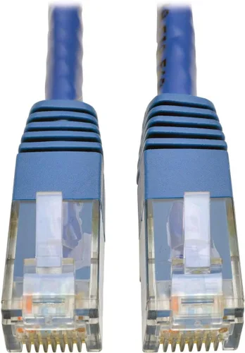 Vista 19 de Tripp Lite Cable de conexión moldeado Gigabit Cat6 Cat5e RJ45 M/M 550MHz Gris