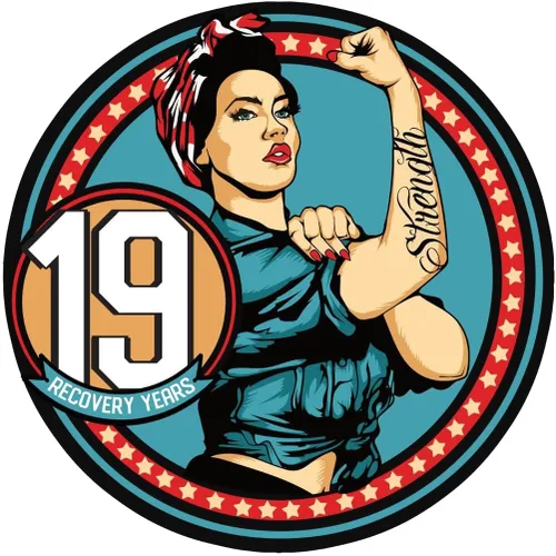 Vista 32 de Sobriety Coin – Rosie Strength Tattoo Recovery AA Chip, medallón de alta resistencia, regalo perfecto para cualquier persona en recuperación