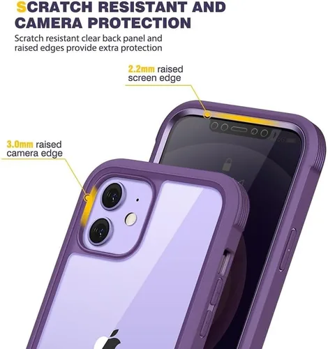 Vista 226 de DIACLARA - Funda transparente compatible con iPhone XR 6.1 pulgadas 2018