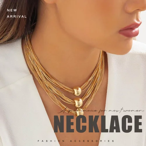 Vista 7 de Sixexey Collares de plata en capas con borlas, collar de cadena geométrica esfera, accesorios para mujer