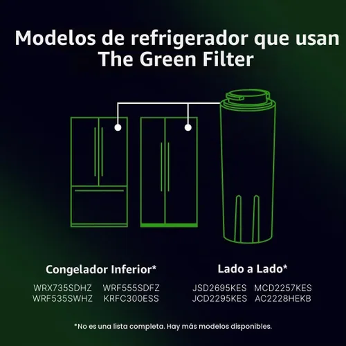 Vista 7 de everydrop by Whirlpool Ice & Water Refrigerator Filter 4, Green, EDR4RXD1