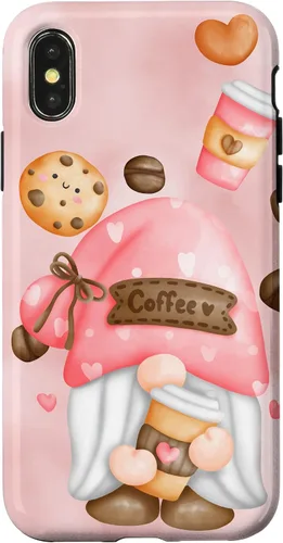 Vista 5 de Cute Coffee Gnomie for Garden Gnome Lovers and Gardener Case for iPhone 17