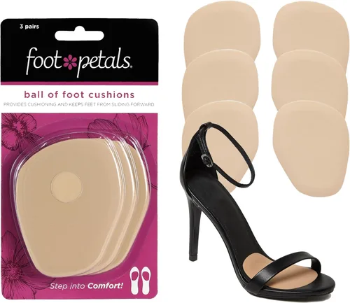 Vista 13 de Almohadillas de Foot Petals para la bola del pie, almohadilla metatarsiana, alivio de confort duradero, previene el deslizamiento de los dedos