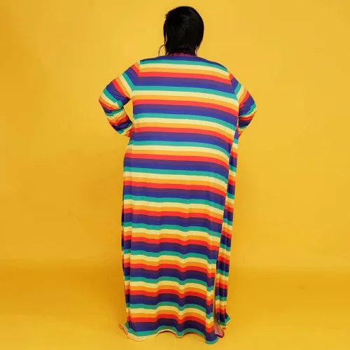 Vista 6 de Las mujeres más tamaño sexy de dos piezas trajes impresos fuera del hombro corbata cintura tubo vestido vestido Maxi Cardigan conjunto chándal