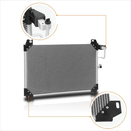 Vista 2 de Condensador A/C de aluminio compatible con Chevy Trailblazer/GMC Envoy 4.2/5.3/6.0L 4719 03-09