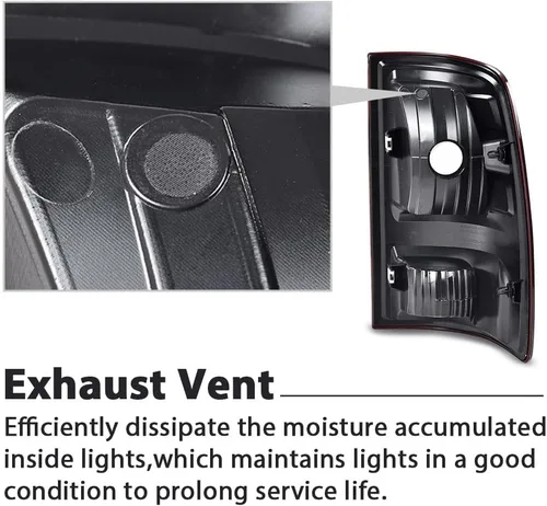 Vista 8 de G-PLUS Luces traseras izquierdas sin bombillas compatibles con Dodge Ram 1500 2009-2018/Fit Dodge Ram 1500 Classic 2019-2020