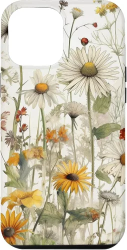 Vista 26 de Wildflowers Botanical Daisy Flowers Dandelion Dragonfly Case for iPhone 17