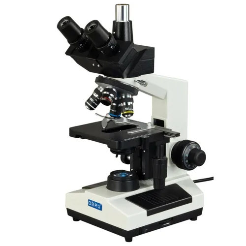 Vista 2 de OMAX Microscopio compuesto biológico trinocular 40X-2500X con la luz reemplazable del LED