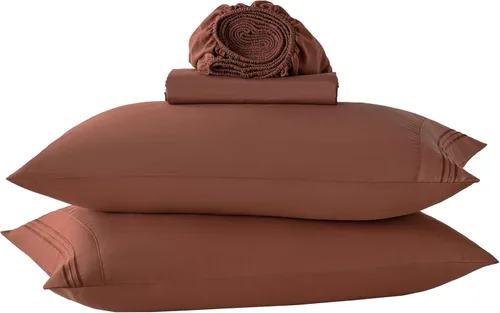 Vista 35 de Yibeizi - Juego de sábanas con estampado floral para cama de tamaño queen, sábanas de microfibra con patrón botánico boho, fundas para almohada