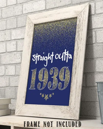 Vista 6 de Straight Outta 1939-11x14 Unframed Art Print - Great Gift and Birthday Party Decoration