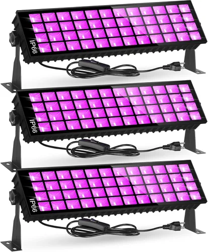 Vista 13 de TigQiang Luz negra de 120 W, luz negra para fiesta que brilla