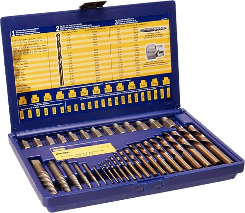 Vista 2 de Irwin Tools IRWIN 11119 - Juego de brocas y extractores de tornillos, 10 piezas