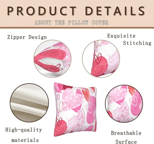 Vista 3 de Fundas de almohada personalizadas con nombres y fotos para parejas, niños, mascotas, estampado de boda, doble cara, diseño de logotipo, recuerdo, 12