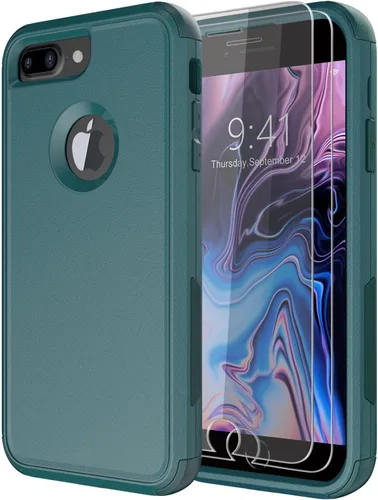 Vista 21 de Diverbox Funda [A prueba de golpes] [A prueba de caídas] [A prueba de polvo], Cubierta de protección resistente para teléfono para Apple iPhone 8