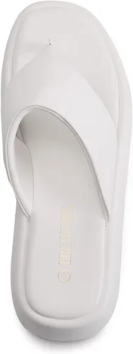Vista 3 de DREAM PAIRS Sandalias de cuña para mujer, cómodas, bonitas, con plataforma para caminar, puntera abierta, suaves, planas