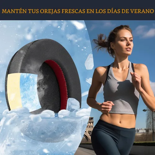 Vista 7 de SOULWIT Almohadillas de Gel de Reemplazo para Auriculares HyperX Cloud 1/2/3/Pro/Core, Cloud Alpha/Flight/Stinger Series, CloudX Stinger/Flight Negro