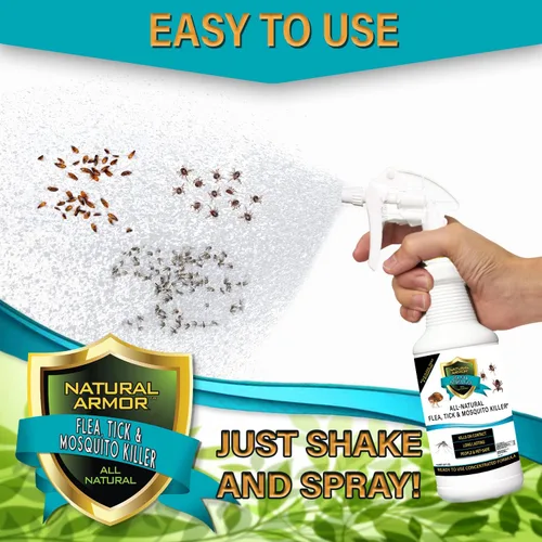 Vista 6 de Asesino de pulgas, garrapatas y mosquitos totalmente natural - 128 oz galón