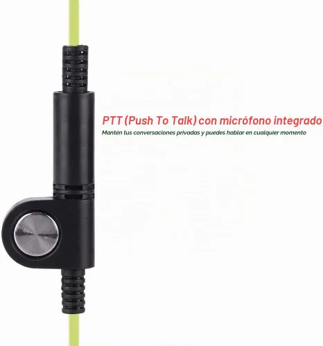 Vista 8 de Cuifati Walkie Talkie Auricular con micrófono, 2Pin 0.098 in & 0.138 in Single Wire Auricular universal Walkie Talkie Auriculares adecuados