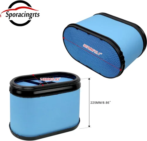 Vista 2 de Sporacingrts Filtro de aire compatible con Ford F250 F350 F450 F550 Super Duty 2008 2009 2010 6.4L Powerstroke motor diesel reemplazo FA1886
