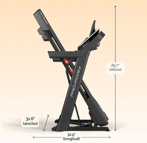 Vista 7 de Proform Cintas de correr de carbono: cintas de correr para caminar y correr con ventilador integrado y diseño de ahorro de espacio
