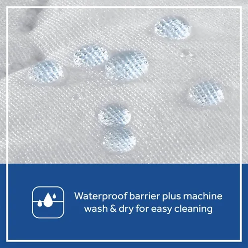 Vista 9 de Sealy Baby Protector de colchón para cuna, protector de colchón impermeable ajustable para cuna y funda de cama infantil, lavable a máquina y fácil