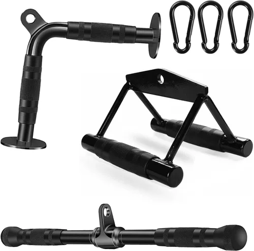 Vista 11 de Solid Cable Machine Attachment, Cable Attachments for Gym, Gym Cable Attachments, Cable Machine Attachments Set