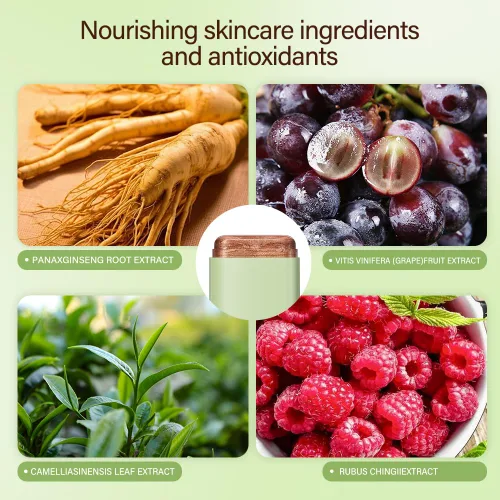 Vista 6 de Barra de contorno de crema, barra bronceadora con brillo facial, resaltador de brillo natural mezclable, barra hidratante sólida teñida multiusos