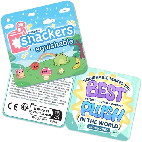 Vista 3 de Squishable - Snugglemi Snacker Santa Avocado - Colección Comfort Food - 6 pulgadas - Peluche coleccionable - Frijoles