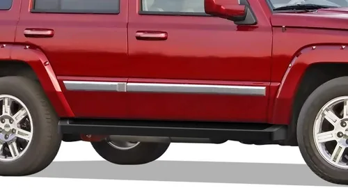 Vista 12 de Barras de Paso Laterales APS (Estribos) Compatibles con Jeep Grand Cherokee Commander 2005-2010 (Excluyendo Modelos SRT y Trail Hawk)