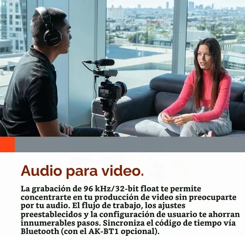 Vista 5 de Grabadora de audio portátil TASCAM Portacapture X6 de 32 bits Float, grabadora de campo para video, música, podcast, voz, podcasting