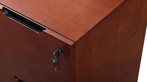Vista 8 de ZURI Hayes Modern - Pedestal móvil de 2 cajones para llenado de letras y legales, ligero