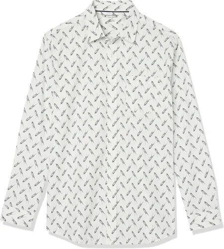 Vista 6 de Tienda Essentials Camisa de popelina elástica de manga larga para hombre