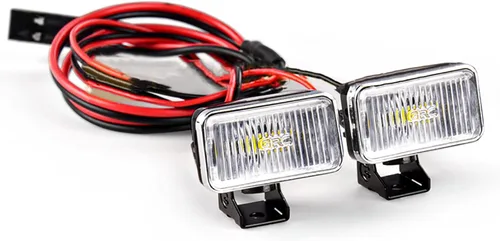 Vista 11 de 20MM Proyector rectangular Retro Simulación Electrochapado Reflector reflector reflector faro para 1:8 1:10 RC coche