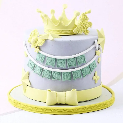 Vista 4 de Molde de silicona con forma de corona de círculo 3D, moldes de chocolate, molde de caramelo Sugarcraft, molde de pasta de goma, pastel de magdalena