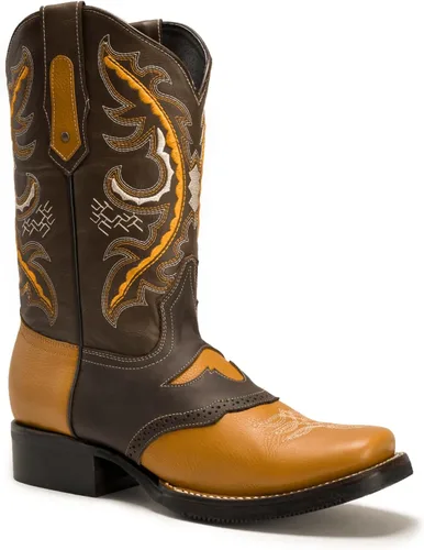 Vista 2 de Joe Boots VE030 - Botas vaqueras y botas de rodeo para hombre en piel auténtica