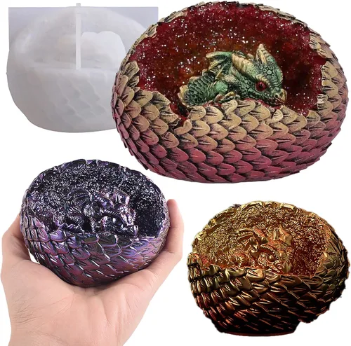 Vista 8 de Paquete de 2 moldes de resina de silicona para flores y velas, moldes cilíndricos redondos y 3D para velas y jabón hechos a mano