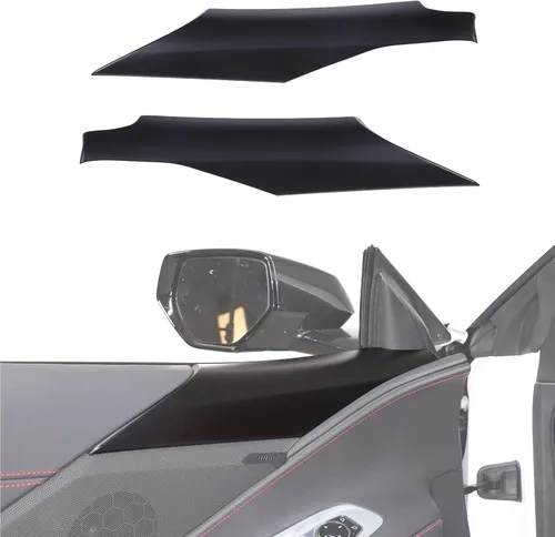 Vista 8 de Cubierta de panel inferior de pilar para puerta interior compatible con Chevrolet Corvette C8 2020-2025, borde de cubierta de reposabrazos de panel