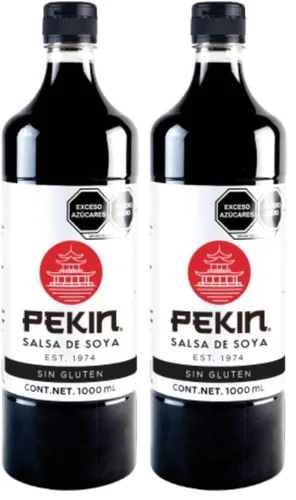 Vista 10 de Pekin Salsa de cocina de soja reducida en sodio, botella de 12 onzas líquidas (paquete de 2)