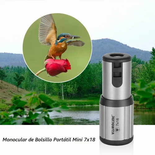 Vista 5 de Lixada Mini monocular monocular compacto alcance del bolsillo del telescopio ultraligero 18