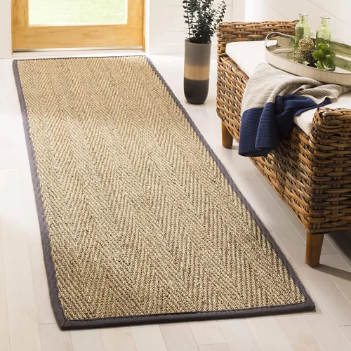 Vista 42 de Safavieh Colección de fibra natural NF115P - Alfombra (fibra natural), color gris, Fibras naturales