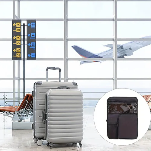 Vista 2 de Expandable Polyamide Travel Organizers With 16" Laptop Sleeve 3 Adjustable Compartments & Weatherproof Straps Security Agency Friendly Travel