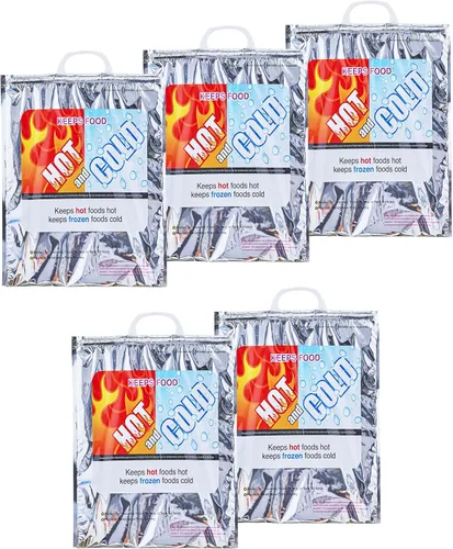 Vista 15 de Superio Bolsas Aisladas Calientes y Frías para Entrega de Alimentos, Bolsas de Compras de Comestibles, Almacenamiento de Alimentos para Comida