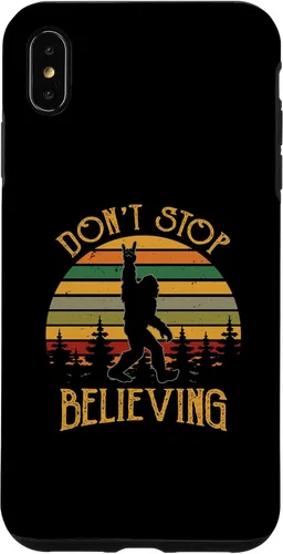 Vista 11 de Don't Stop Believing Bigfoot Rock And Roll Sasquatch Case for iPhone 16