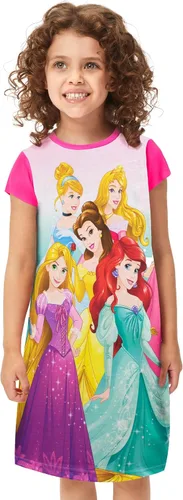 Vista 2 de Disney Camisón de princesa Camisones de princesa para niñas Rapunzel Cenicienta y Sirenita Pijama Multicolor 5